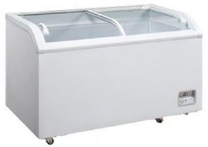 Curved Glass Door Deep Freezer